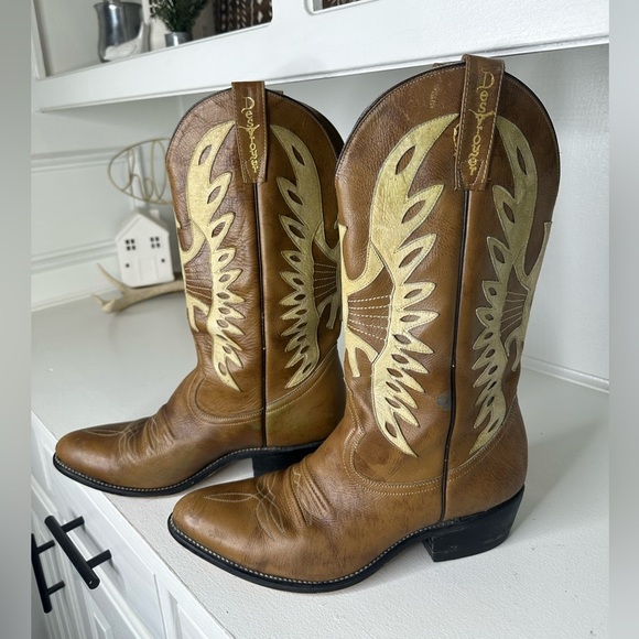 Destroyer Shoes - Destroyer Western Cowboy Boots Men’s 9.5 Womens 11 Tan Thunderbird